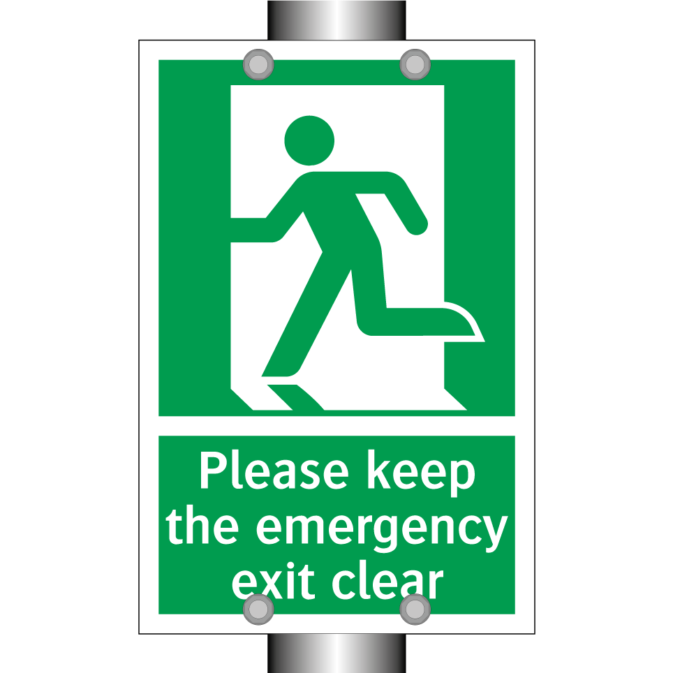 Please keep the emergency exit clear