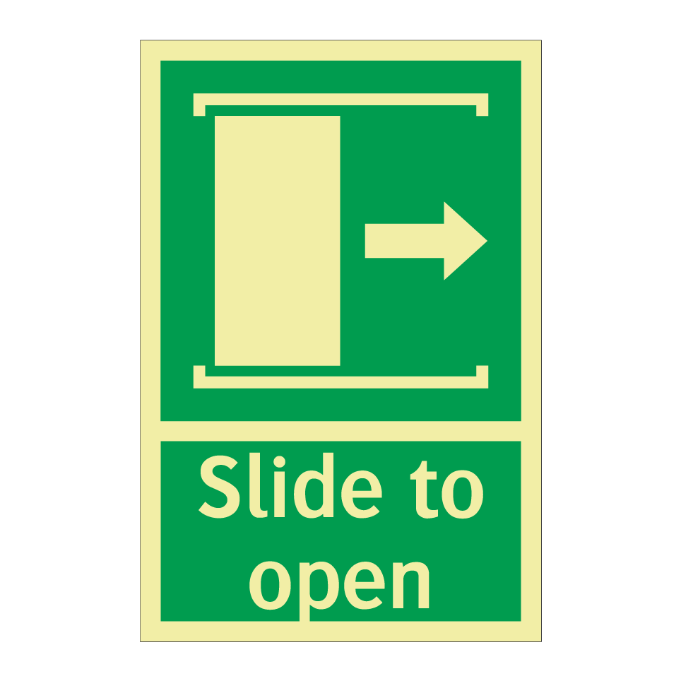Slide to open