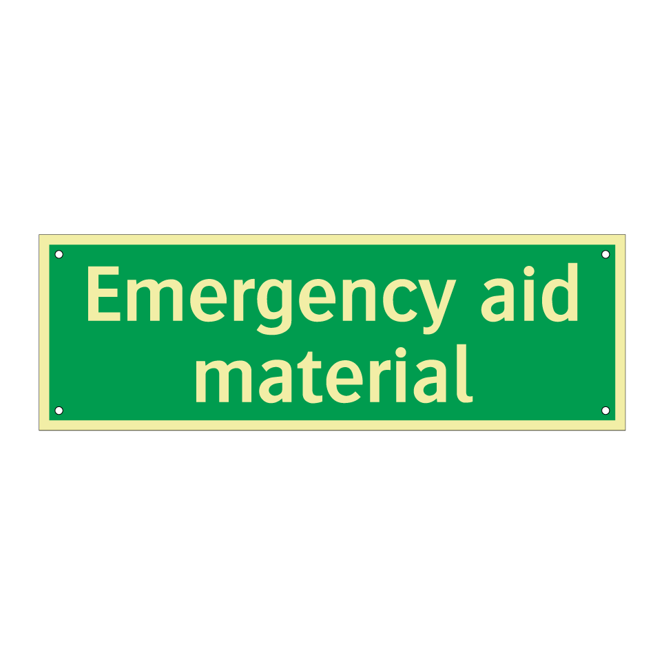 Emergency aid material