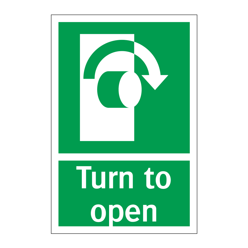 Turn to open