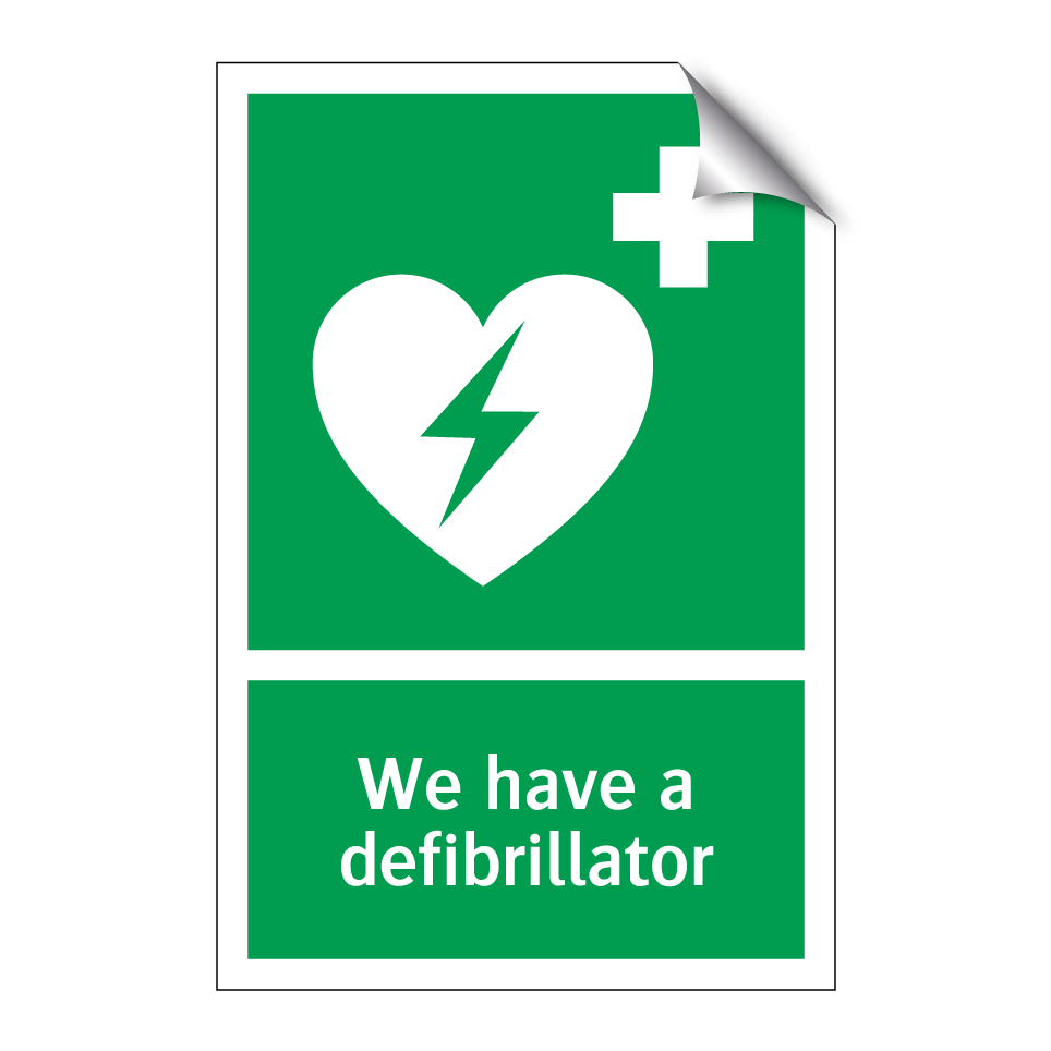 We have a defibrillator