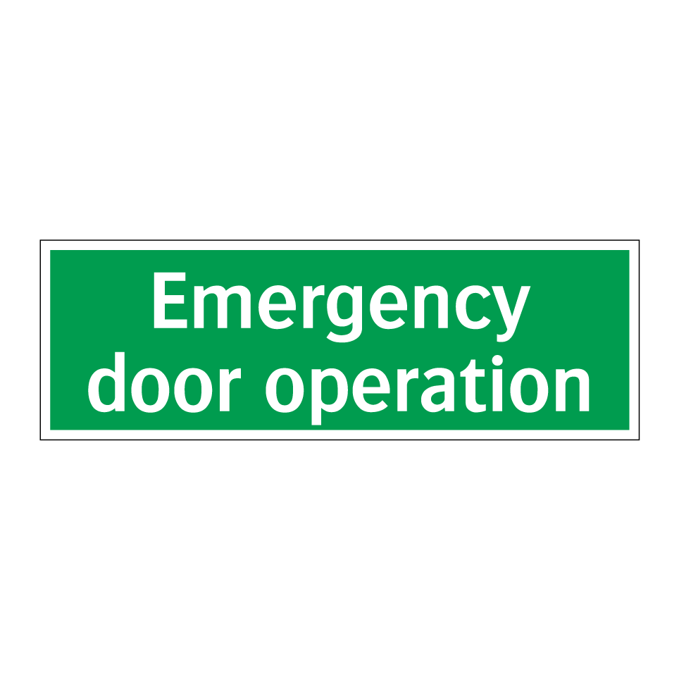Emergency door operation
