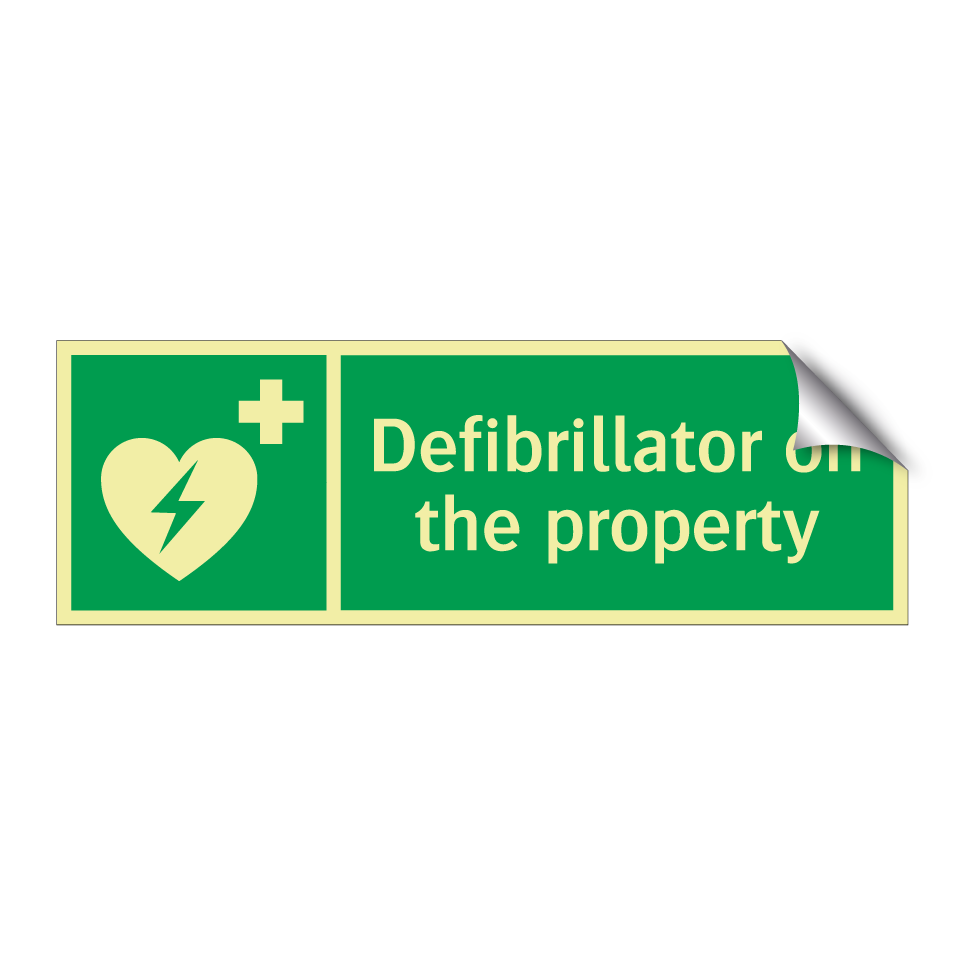 Defibrillator on the property