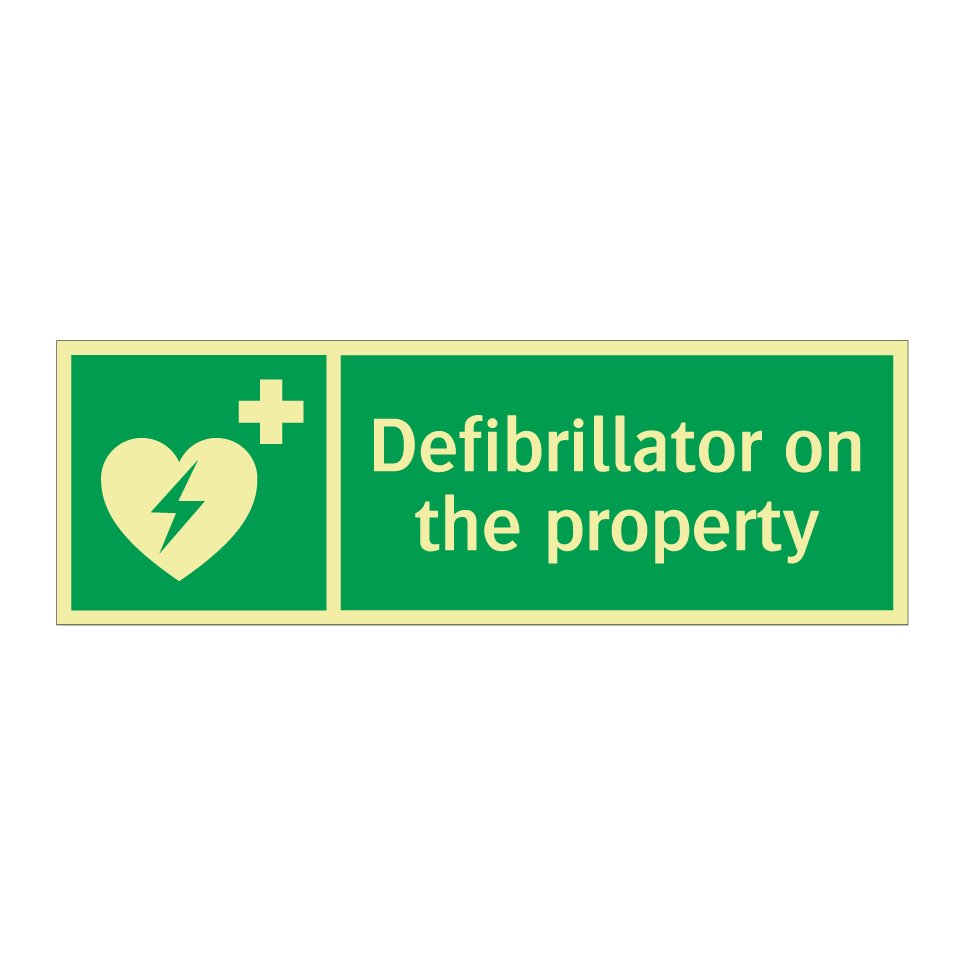 Defibrillator on the property