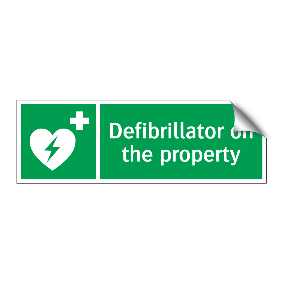 Defibrillator on the property