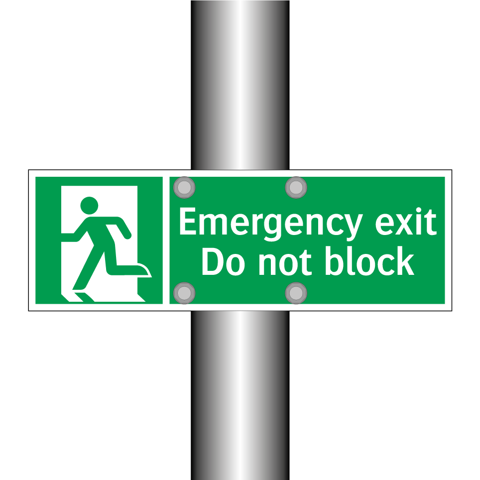Emergency exit Do not block