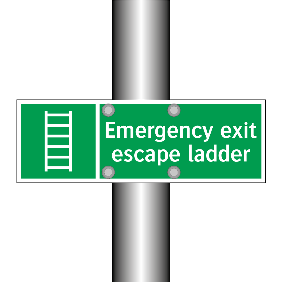 Emergency exit escape ladder