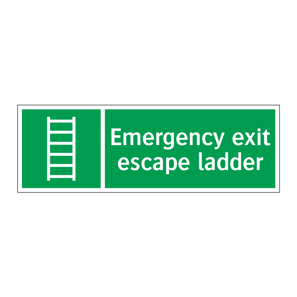 Emergency exit escape ladder