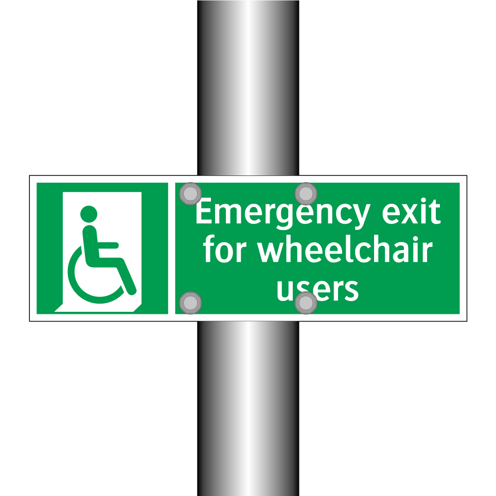 Emergency exit for wheelchair users