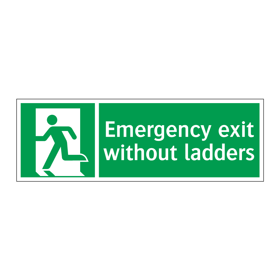 Emergency exit without ladders