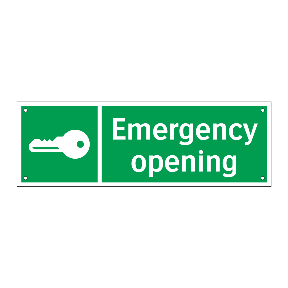 Emergency opening