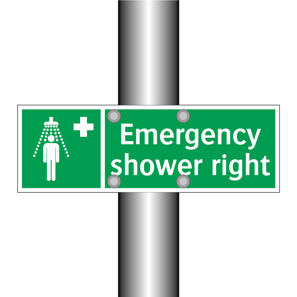 Emergency shower right