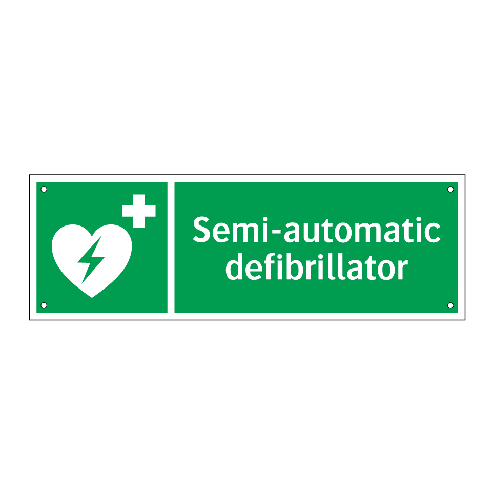 Semi-automatic defibrillator