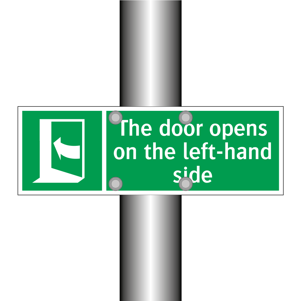 The door opens on the left-hand side
