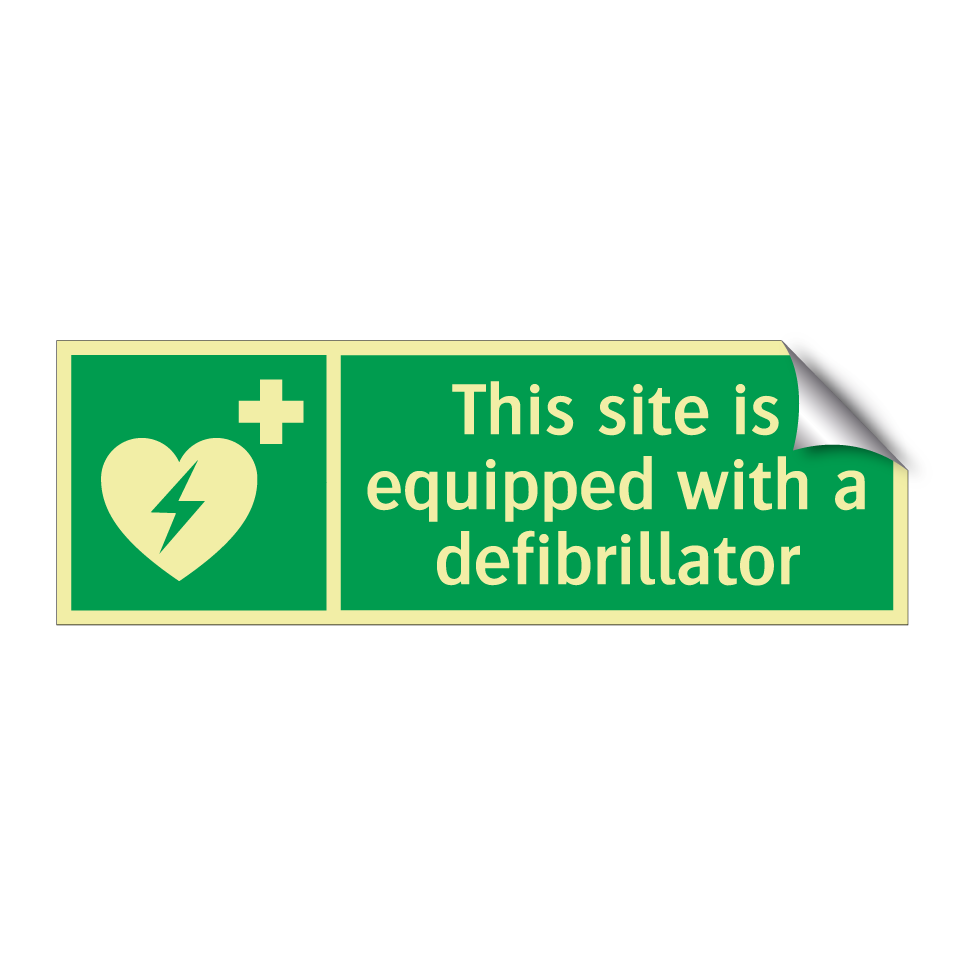 This site is equipped with a defibrillator