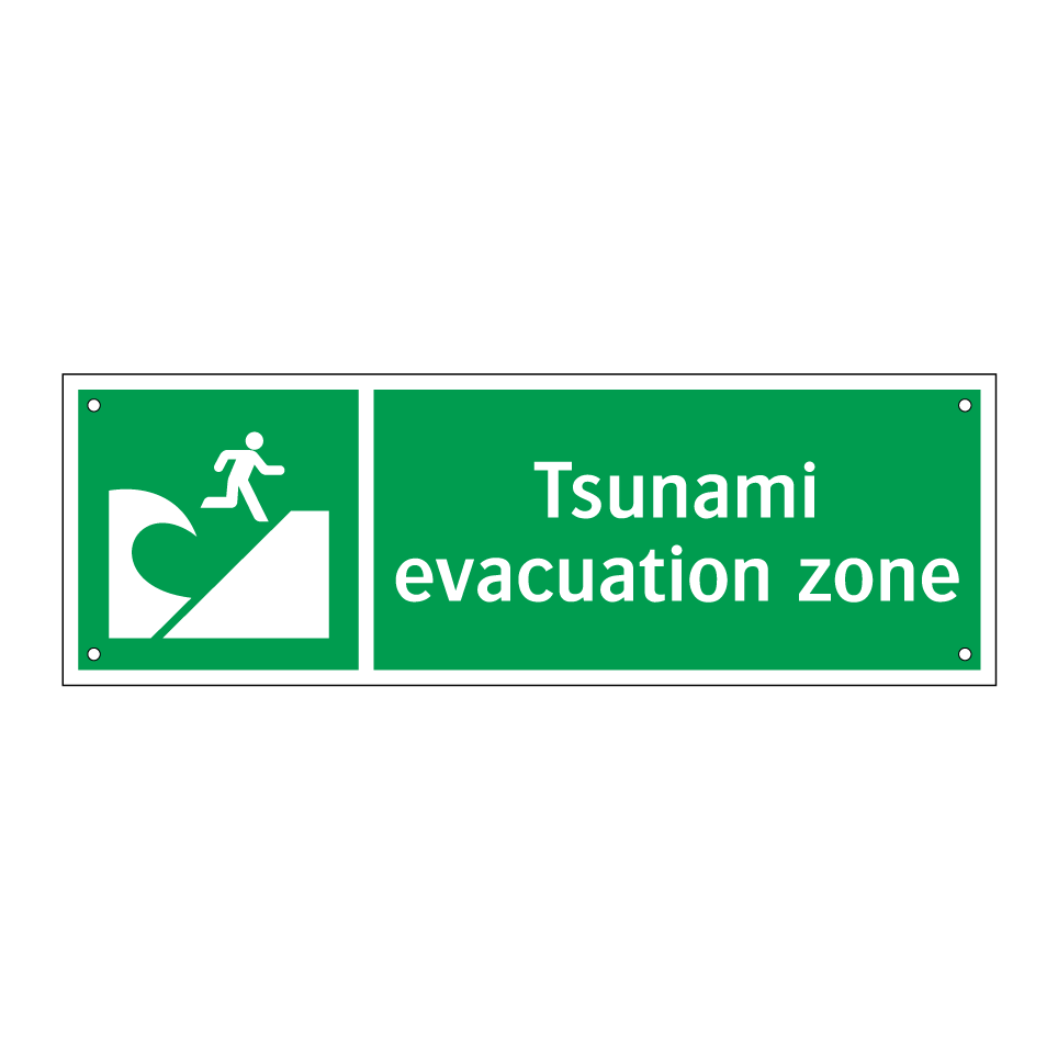 Tsunami evacuation zone