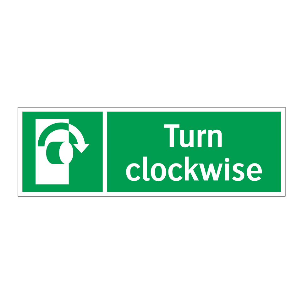 Turn clockwise