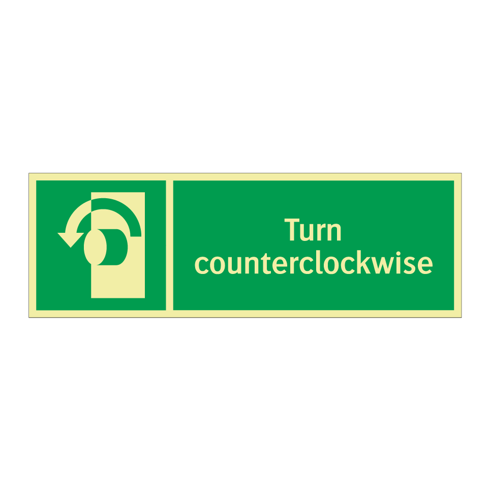 Turn counterclockwise