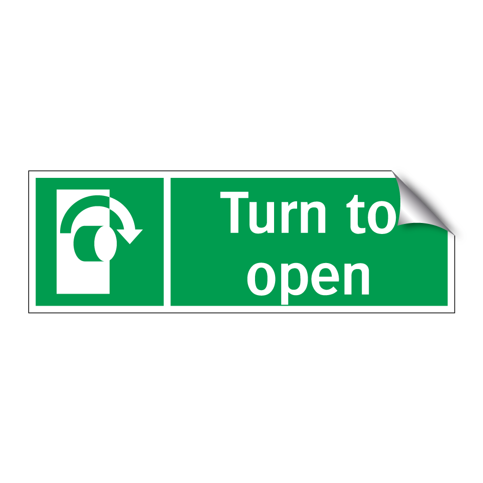 Turn to open