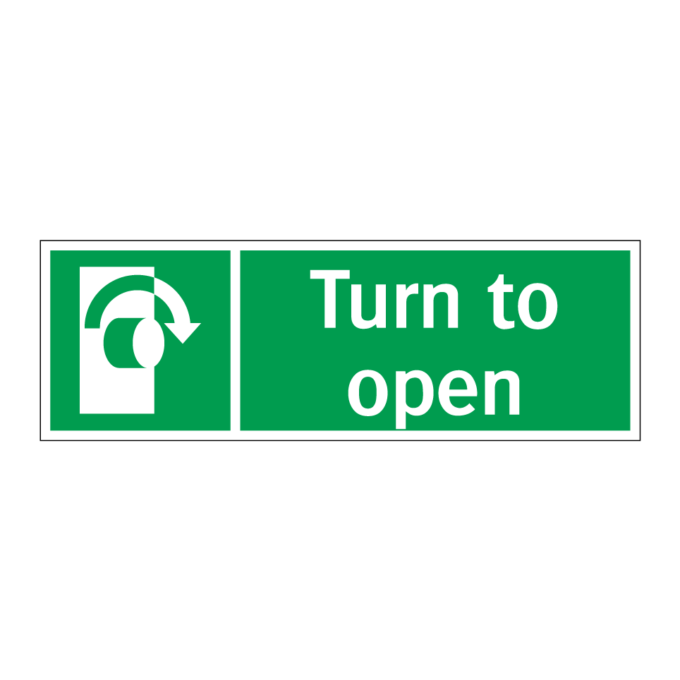 Turn to open