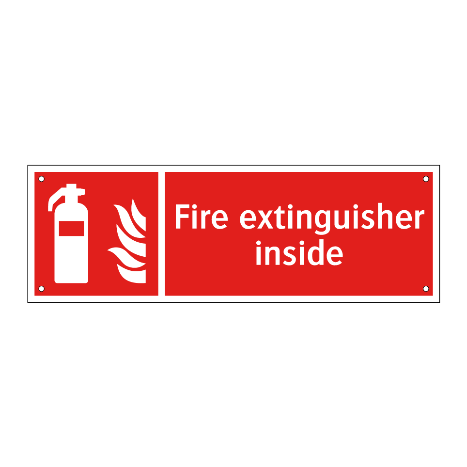 Fire extinguisher inside