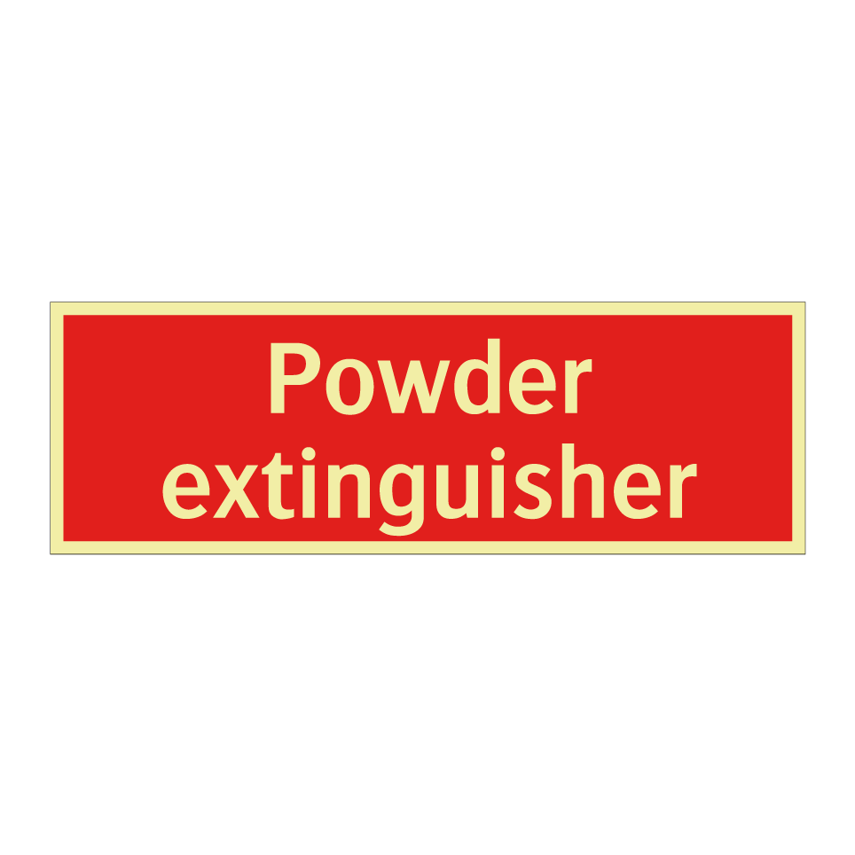 Powder extinguisher