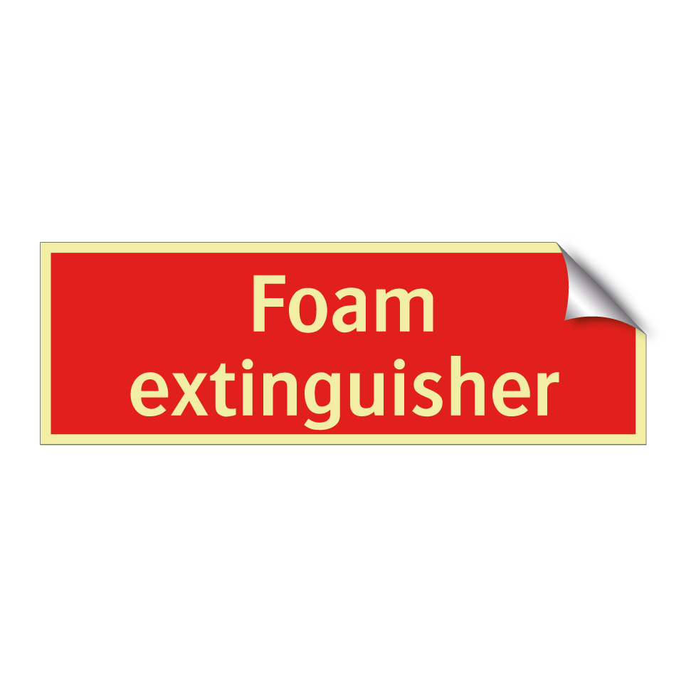 Foam extinguisher