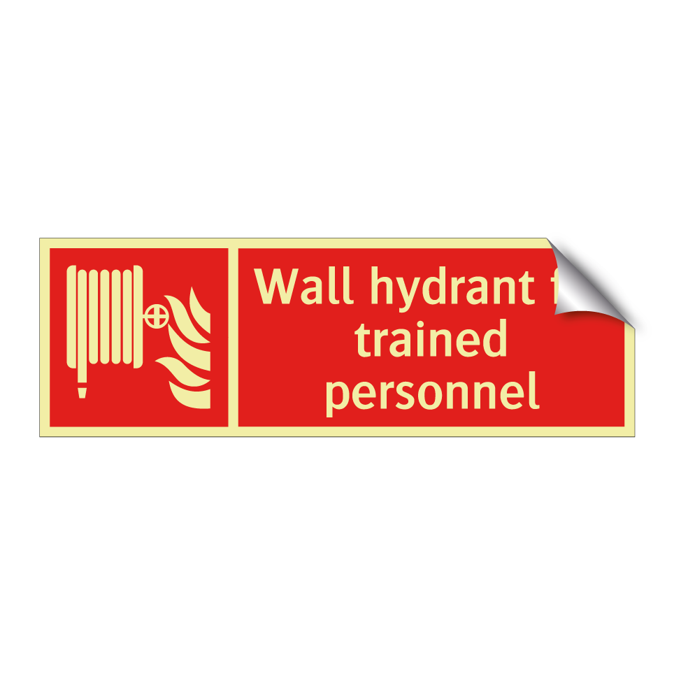 Wall hydrant for trained personnel