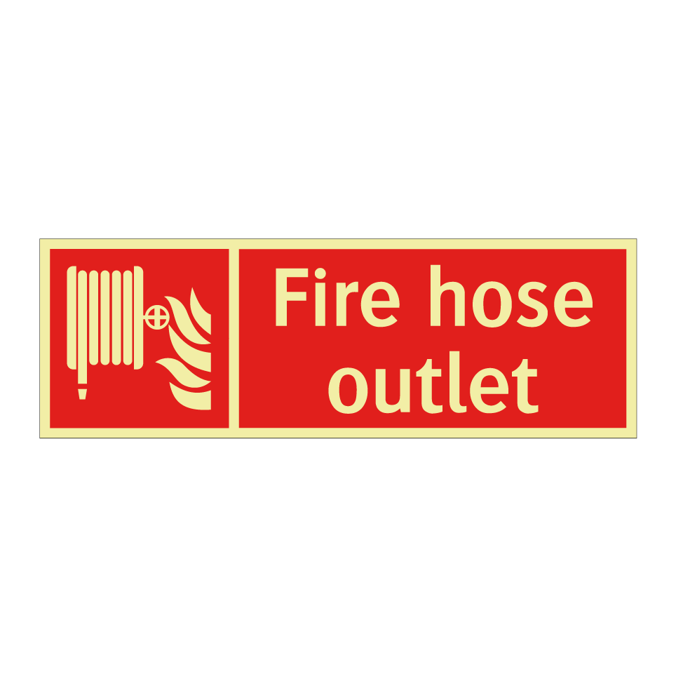 Fire hose outlet