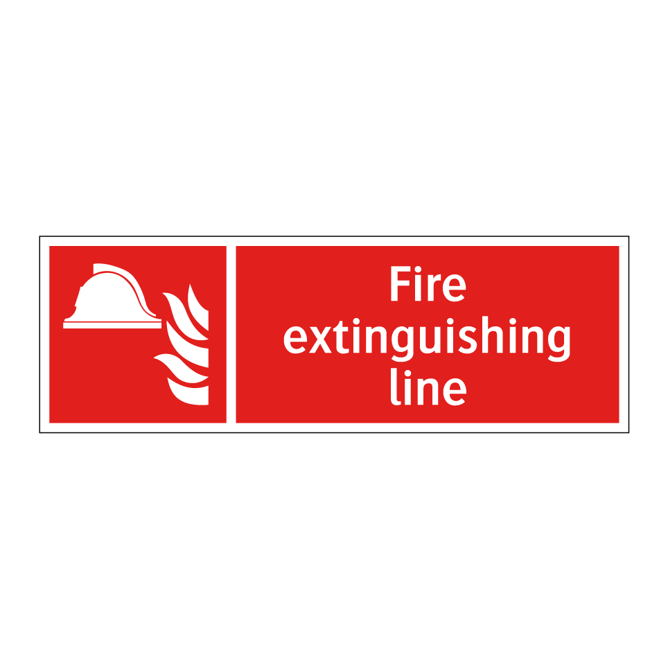 Fire extinguishing line