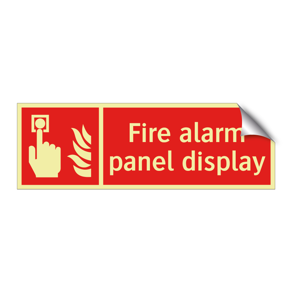 Fire alarm panel display