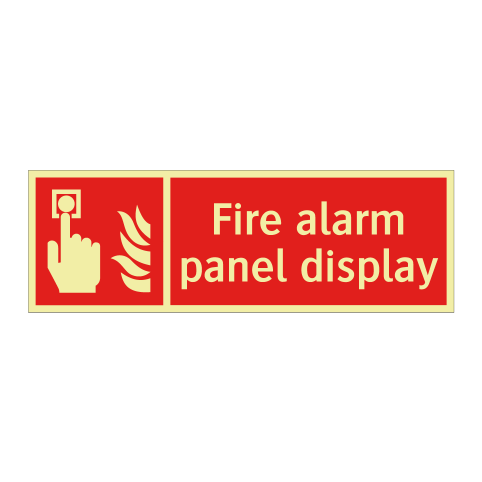 Fire alarm panel display