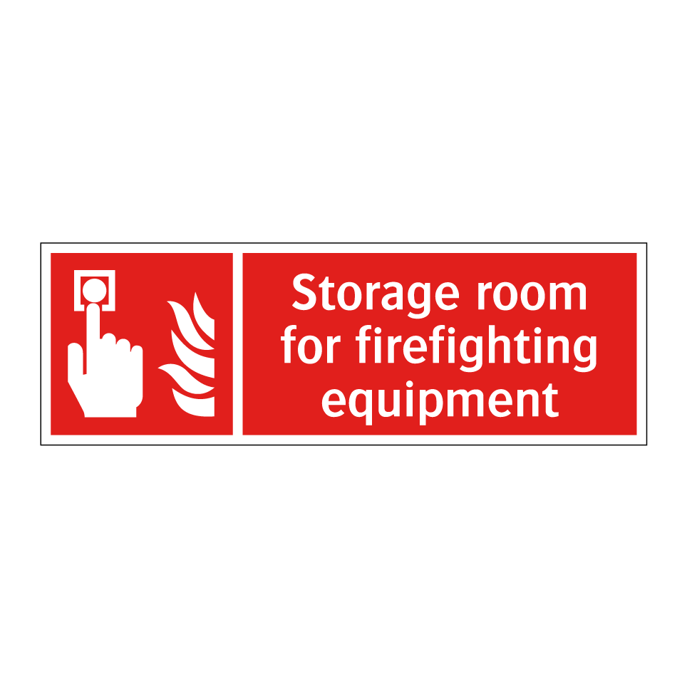 Storage room for firefighting equipment