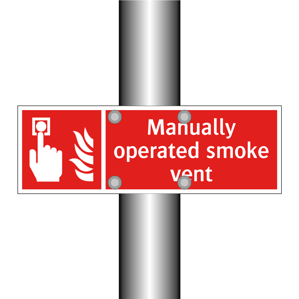 Manually operated smoke vent
