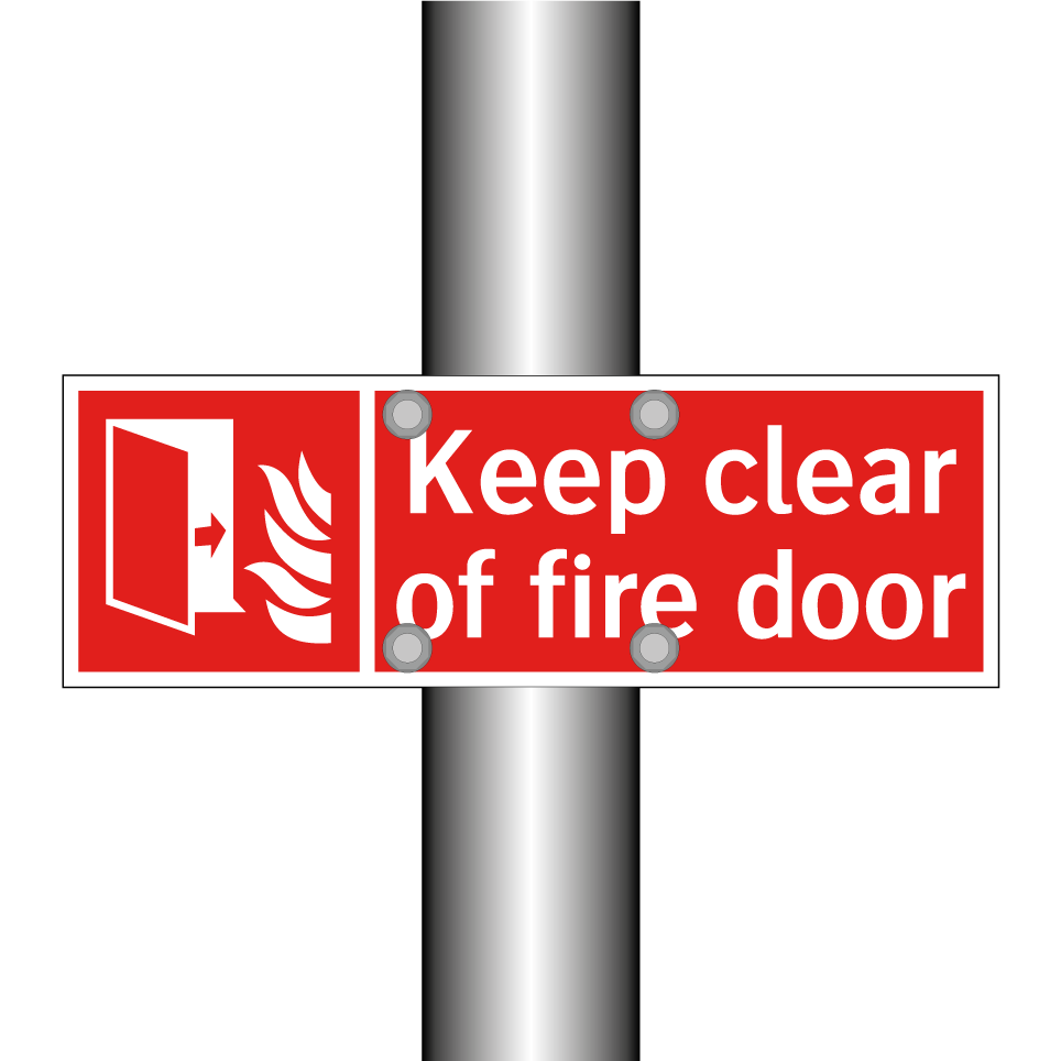 Keep clear of fire door