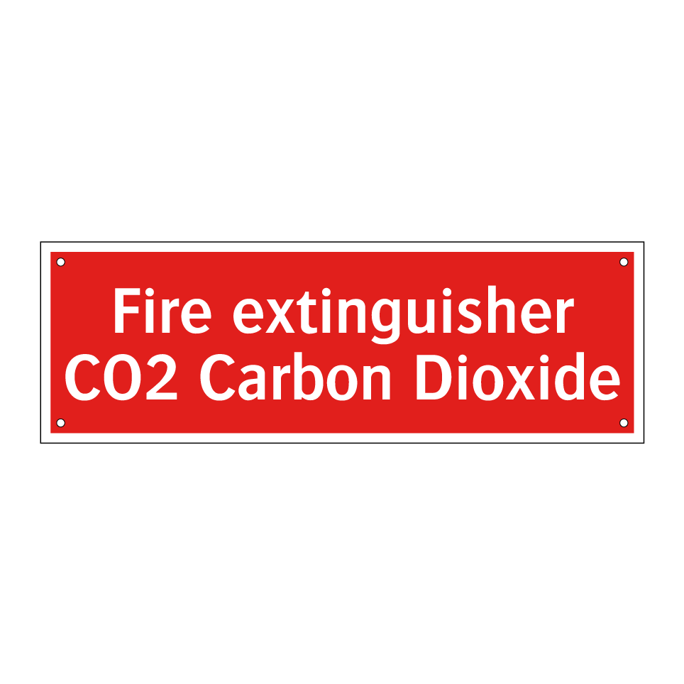Fire extinguisher CO2 Carbon Dioxide