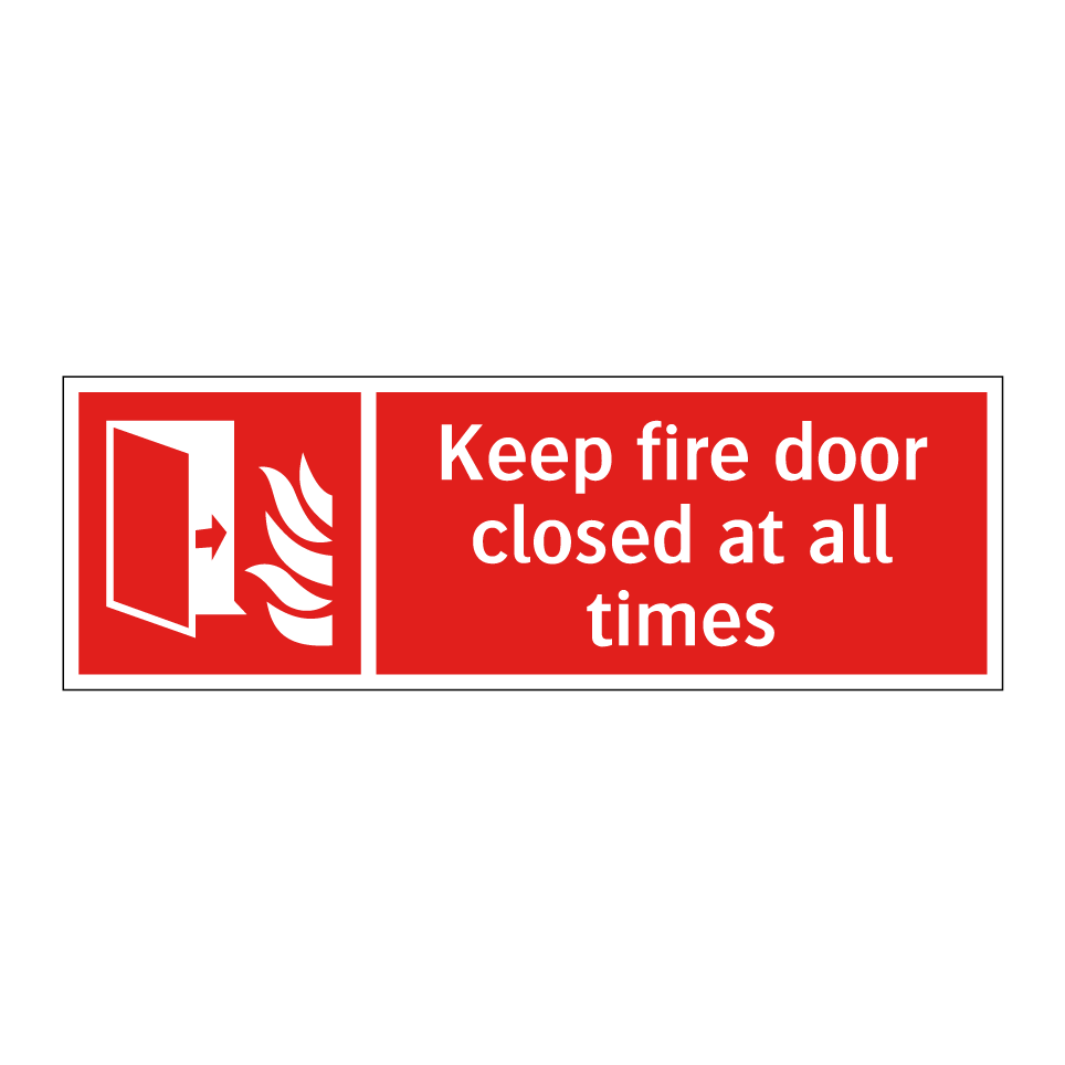 Keep fire door closed at all times