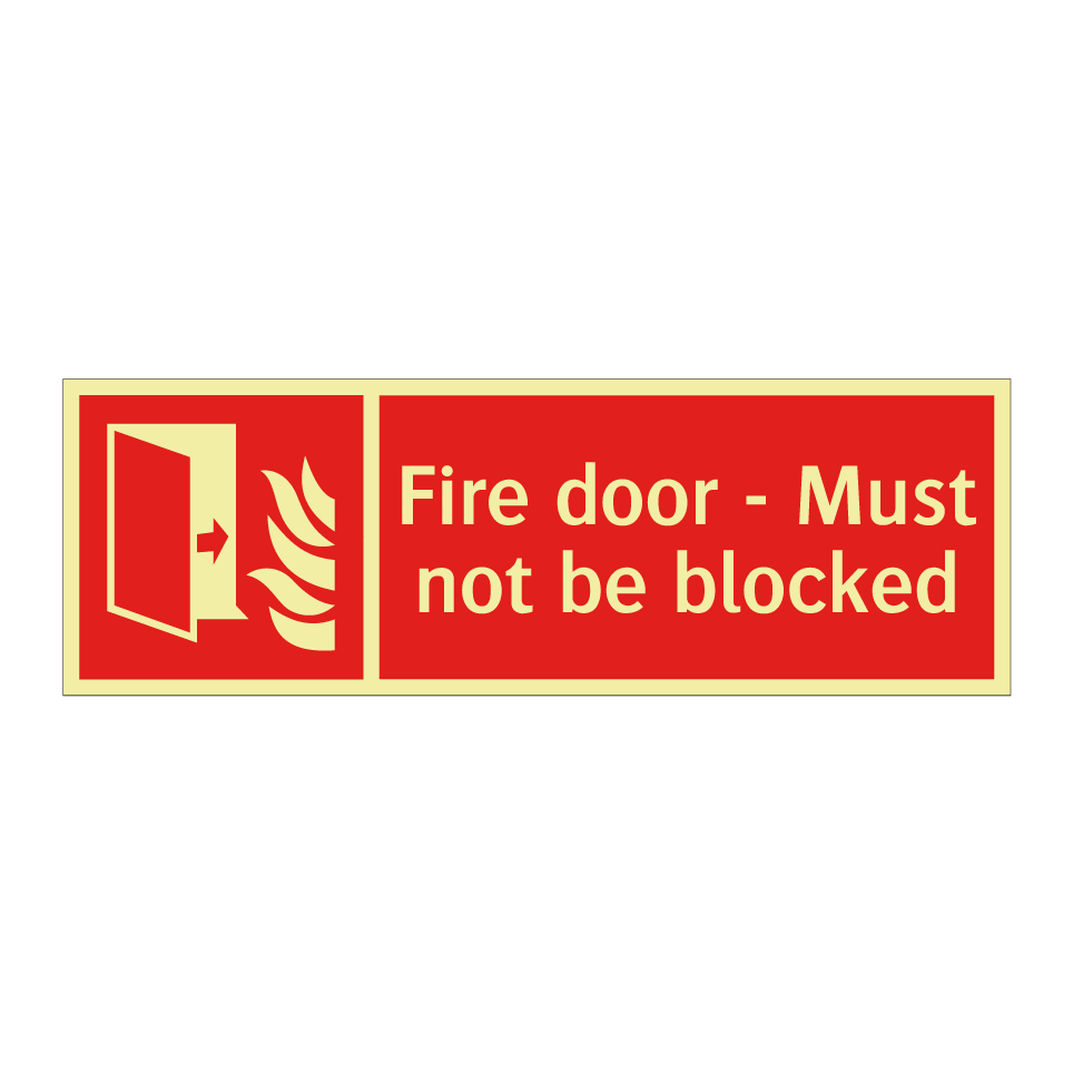 Fire door - Must not be blocked