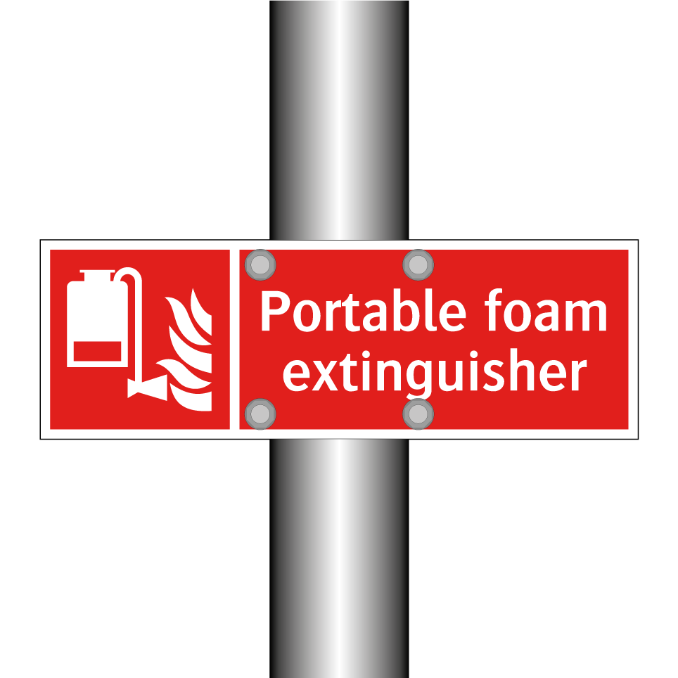 Portable foam extinguisher
