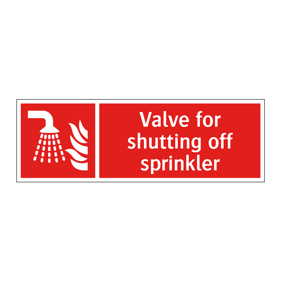 Valve for shutting off sprinkler