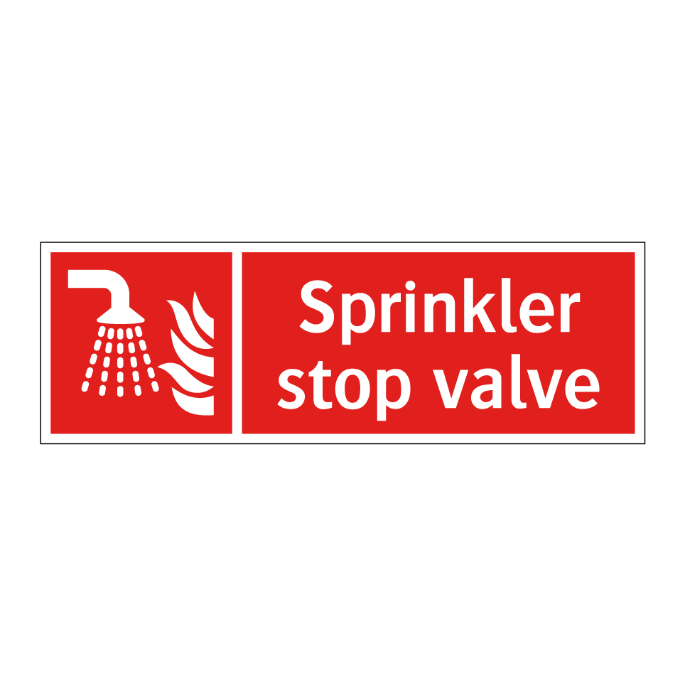 Sprinkler stop valve