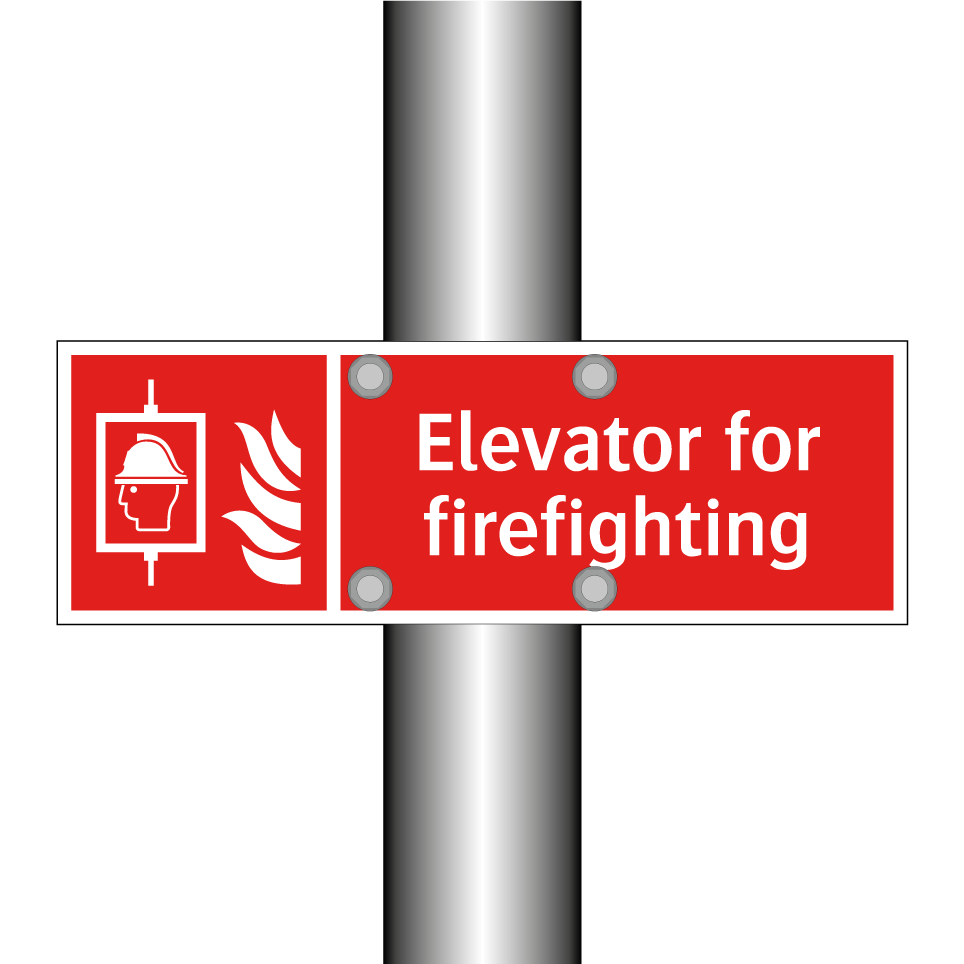 Elevator for firefighting