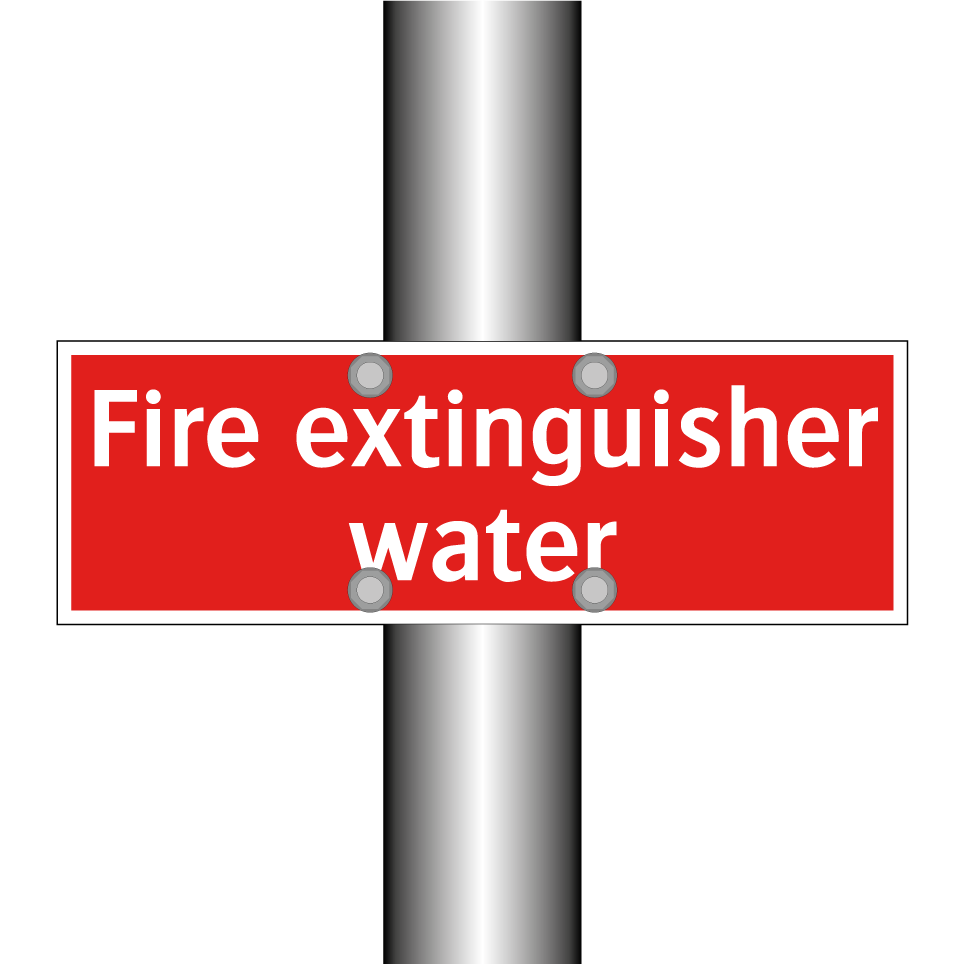 Fire extinguisher water