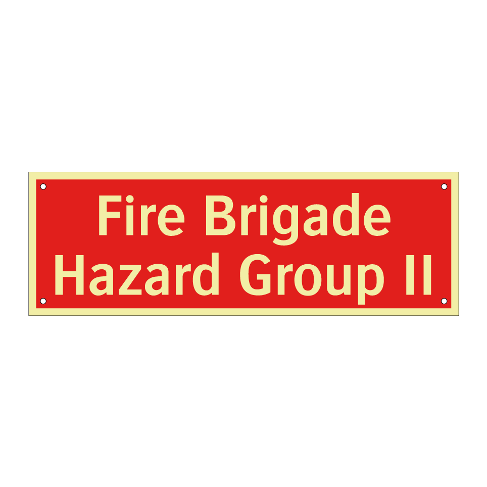 Fire Brigade Hazard Group II