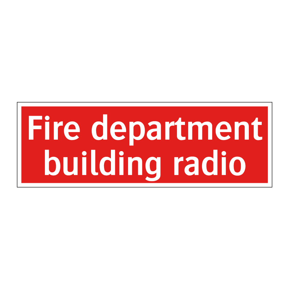 Fire department building radio
