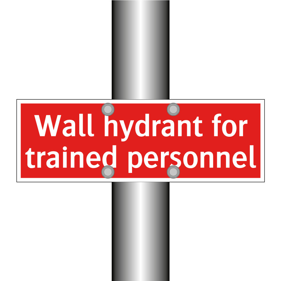 Wall hydrant for trained personnel