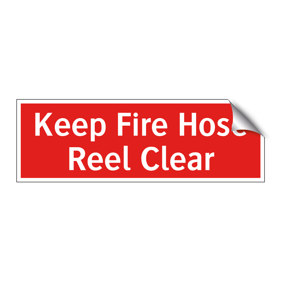 Keep Fire Hose Reel Clear