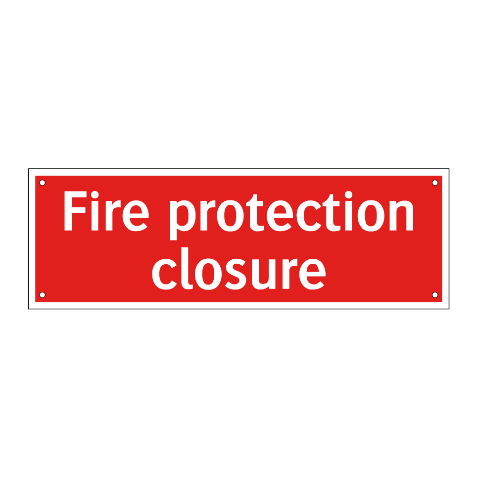 Fire protection closure