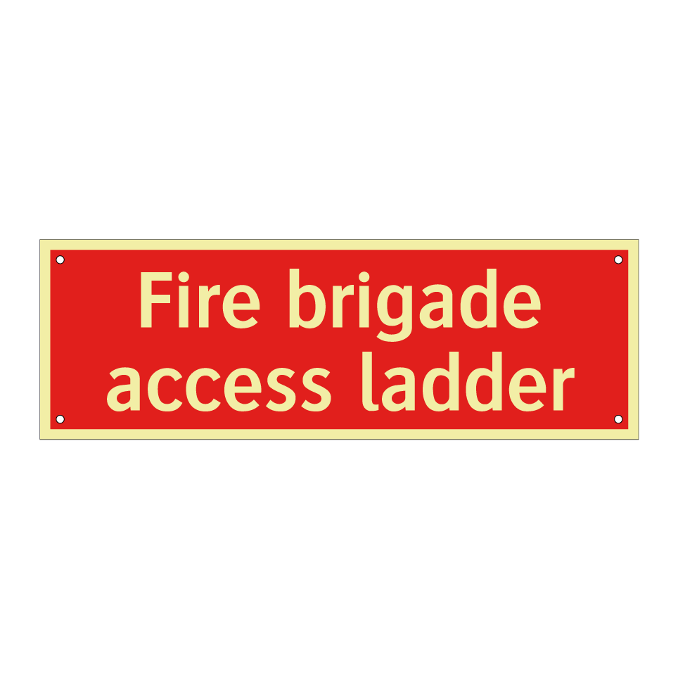 Fire brigade access ladder