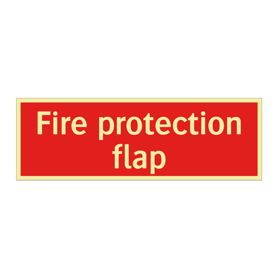 Fire protection flap